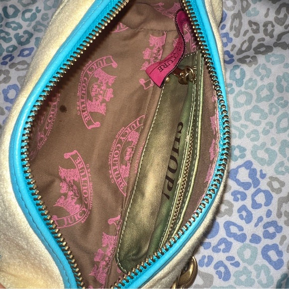 Vintage Rare Yellow Juicy Couture Purse Barrel Bag Handbag Y2K Terry Cloth - Picture 8 of 9